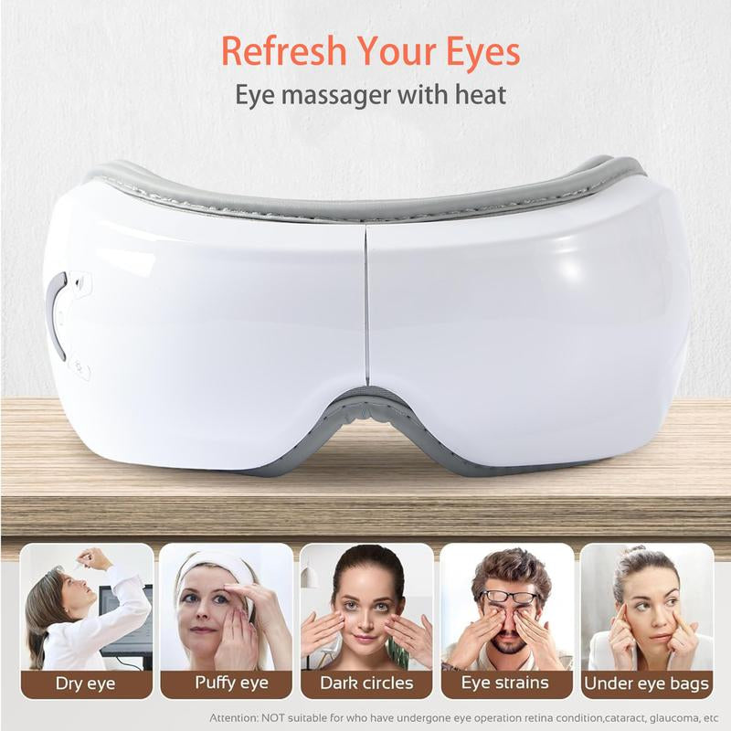 Rechargeable Foldable Eye Massager – 5 Modes for Relaxation, Perfect Gift for Christmas or Valentine’s Day, Portable Eye Care for Women & Men
