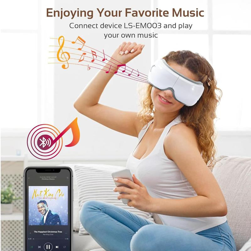 Rechargeable Foldable Eye Massager – 5 Modes for Relaxation, Perfect Gift for Christmas or Valentine’s Day, Portable Eye Care for Women & Men