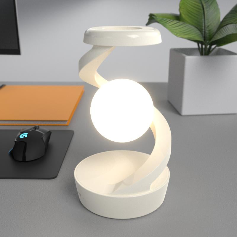 Floating Wireless Desk Lamp – LED Night Light with Wireless Charging, Perfect Gift Idea"