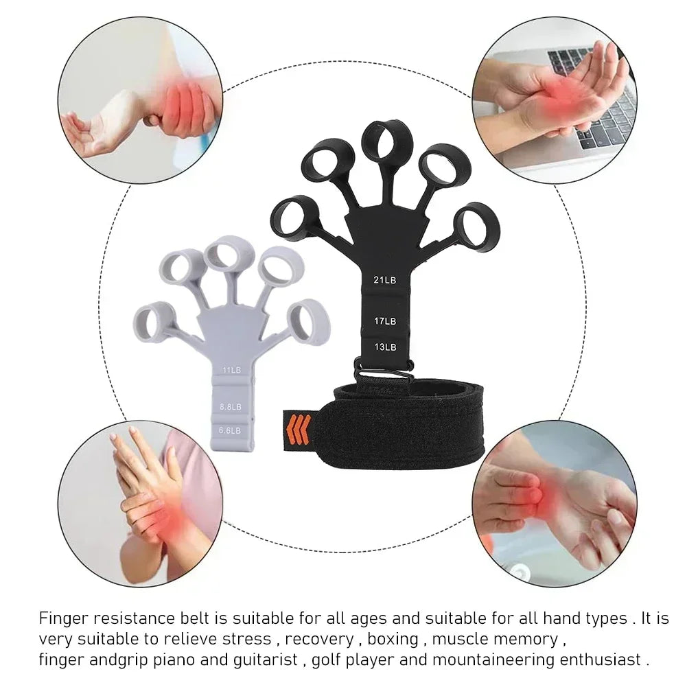 Finger Gripper & Hand Strengthener – Flexion and Extension Trainer for Exercise, Rehab, and Guitar Practice