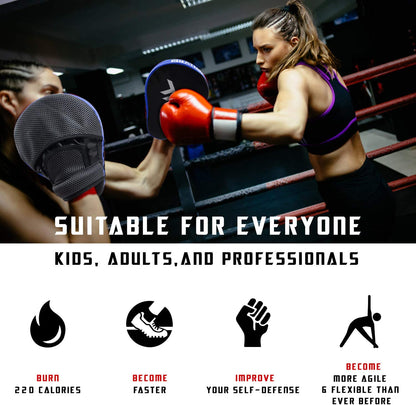 Boxing & MMA Punching Mitts – Hook & Jab Pads, Focus Mitts, Target Pads, and Kick Shield for Muay Thai & Combat Training