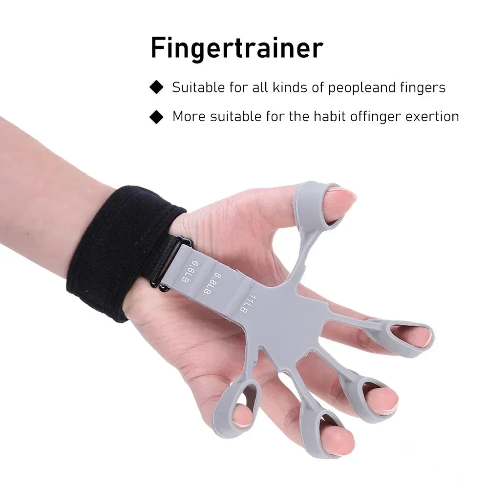 Finger Gripper & Hand Strengthener – Flexion and Extension Trainer for Exercise, Rehab, and Guitar Practice