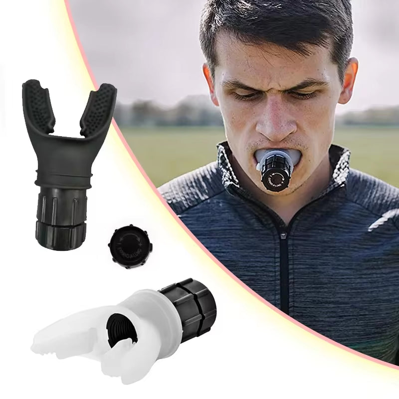 Sports Breathing Trainer – Lung Exercise Respirator with Mouthpiece for Fitness & Health Care