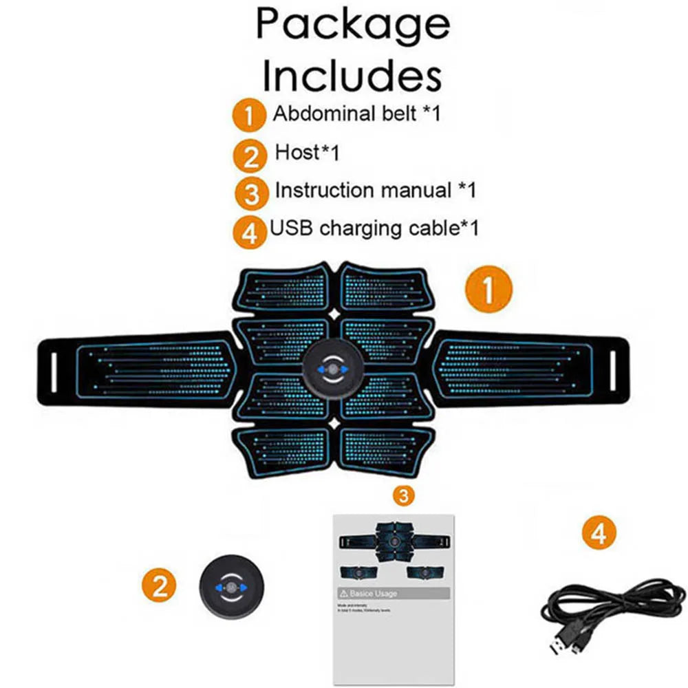 EMS Abdominal Muscle Stimulator & Electric Massager – Electrostimulation Hip Trainer for Home Fitness