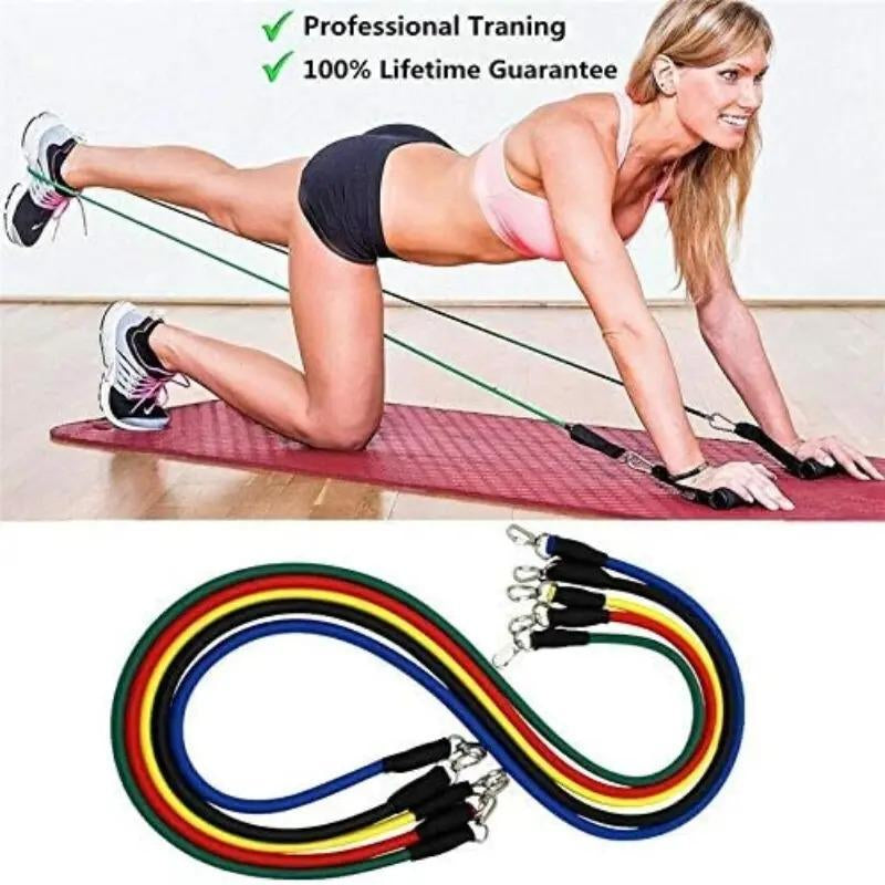 Premium Multifunctional Resistance Band Set with Carrying Pouch – Versatile Home & Gym Workout Equipment