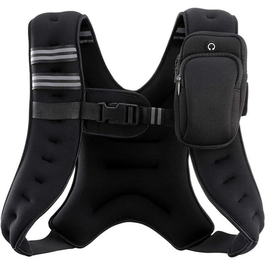 Adjustable Weighted Vest for Men & Women – Includes Weights, Perfect for Running, Training, Workout, Jogging & Walking